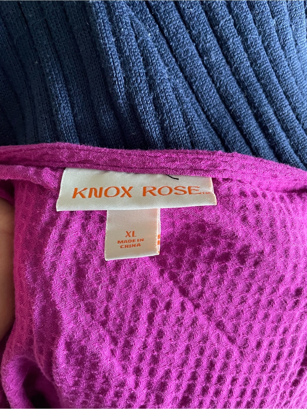 Knox Rose Fuchsia Waffle Pattern Women's Wrap Dress